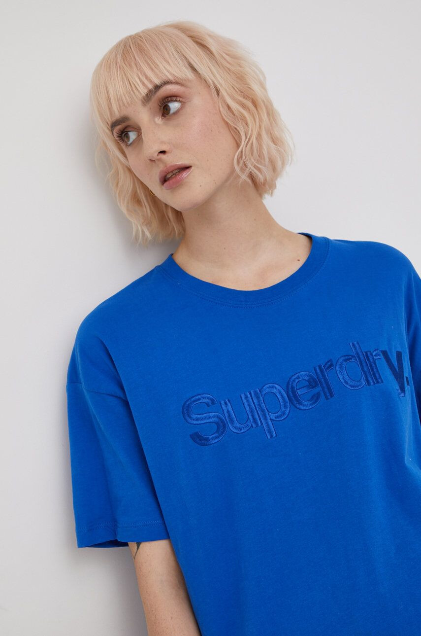 Superdry Tricou din bumbac - Pled.ro