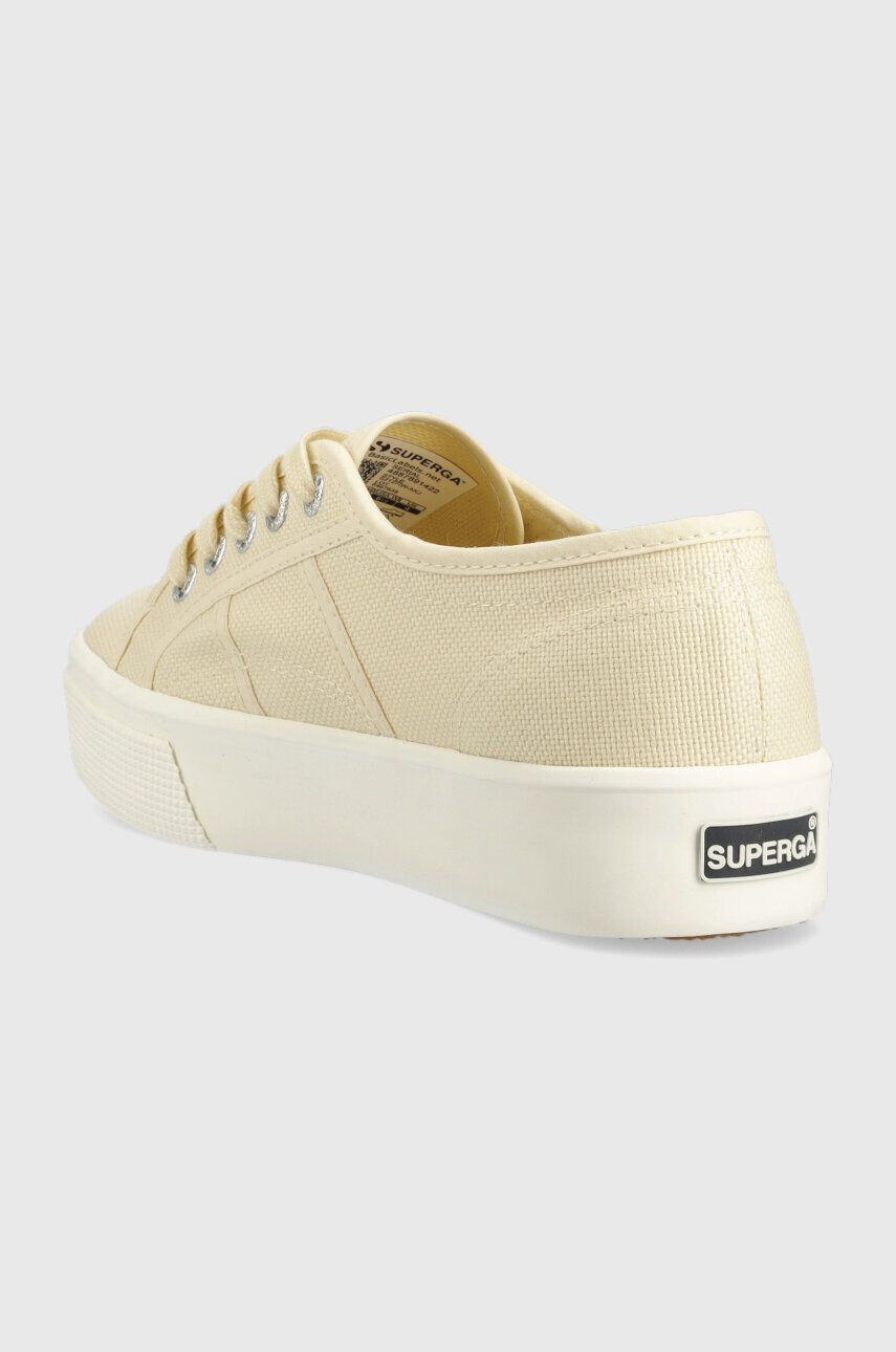 Superga tenisi 2730 MID PLATFORM femei culoarea bej S2127IW - Pled.ro