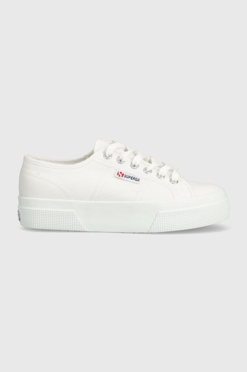 Superga tenisi 2740 PLATFORM femei culoarea alb S21384W - Pled.ro