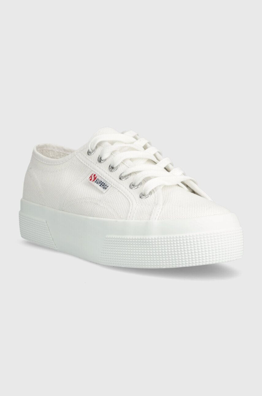 Superga tenisi 2740 PLATFORM femei culoarea alb S21384W - Pled.ro