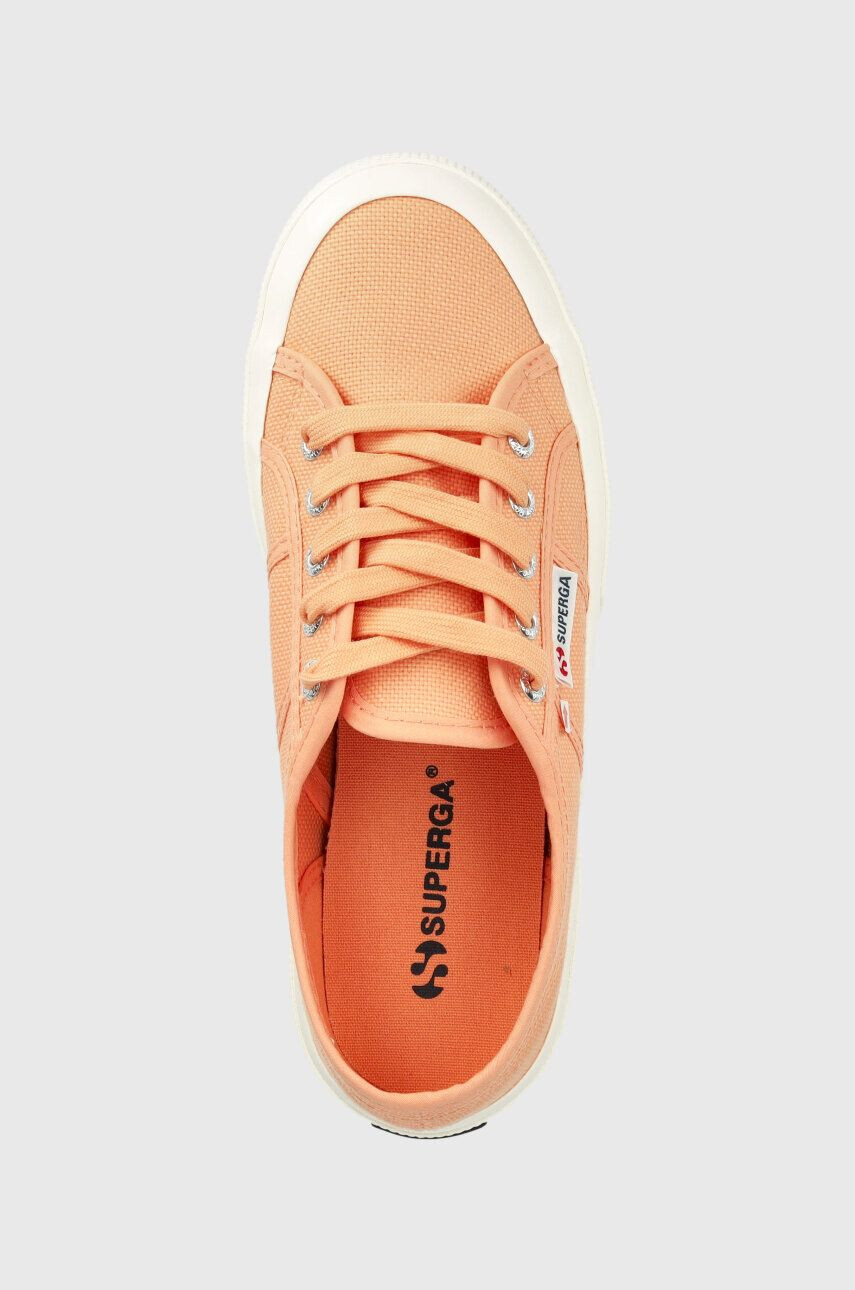 Superga tenisi 2750 COTU CLASSIC femei culoarea portocaliu S000010 - Pled.ro