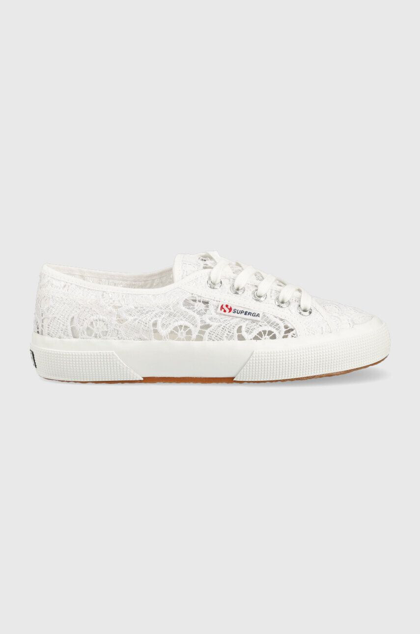 Superga tenisi 2750 MACRAME femei culoarea alb S81219W - Pled.ro