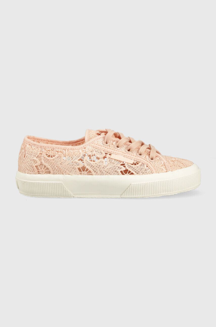 Superga tenisi 2750 MACRAME femei culoarea roz S81219W - Pled.ro