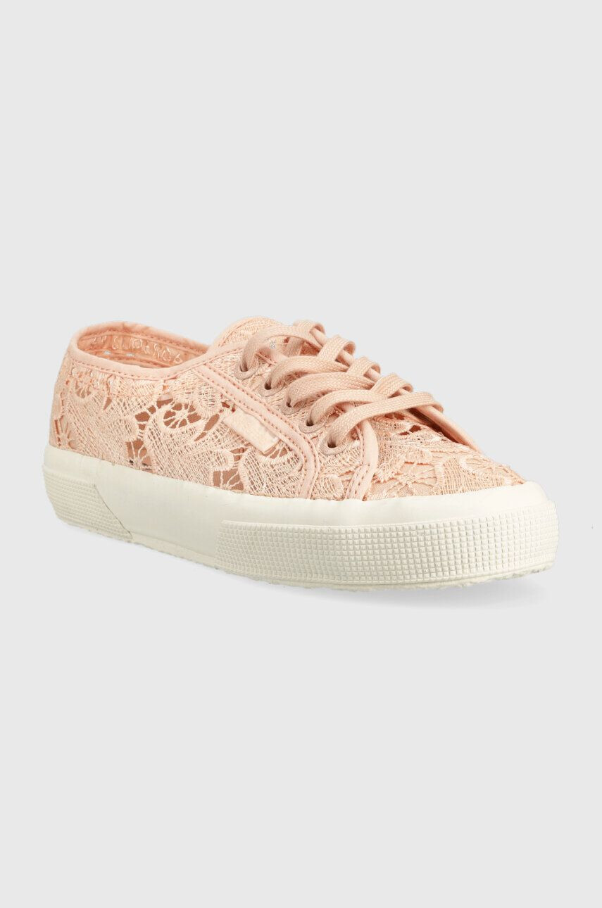 Superga tenisi 2750 MACRAME femei culoarea roz S81219W - Pled.ro