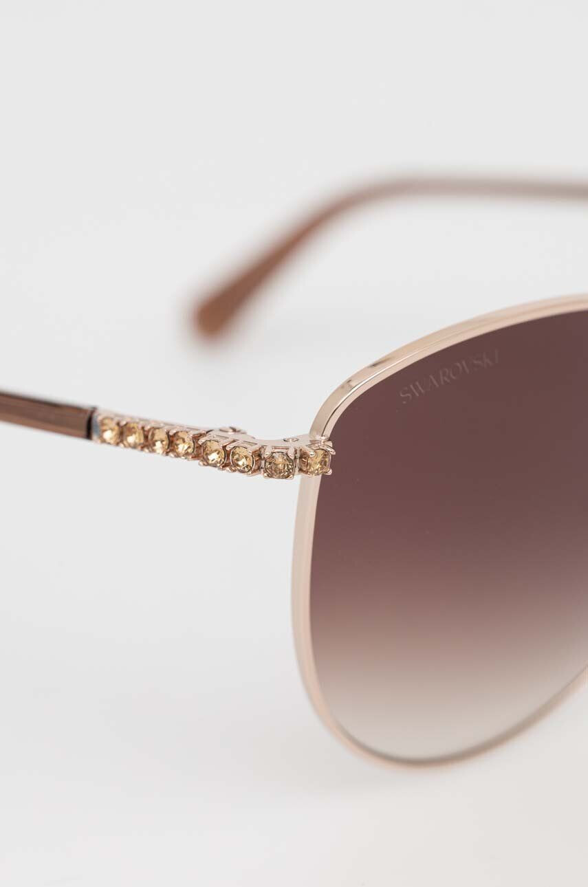 Swarovski ochelari de soare 56259308 MILLENIA femei culoarea maro - Pled.ro