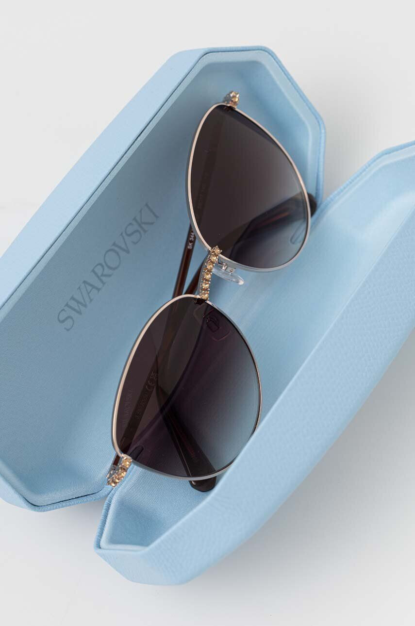 Swarovski ochelari de soare 56259308 MILLENIA femei culoarea maro - Pled.ro