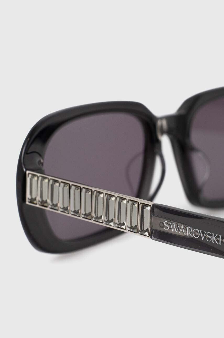 Swarovski ochelari de soare 56499035 MATRIX femei culoarea negru - Pled.ro