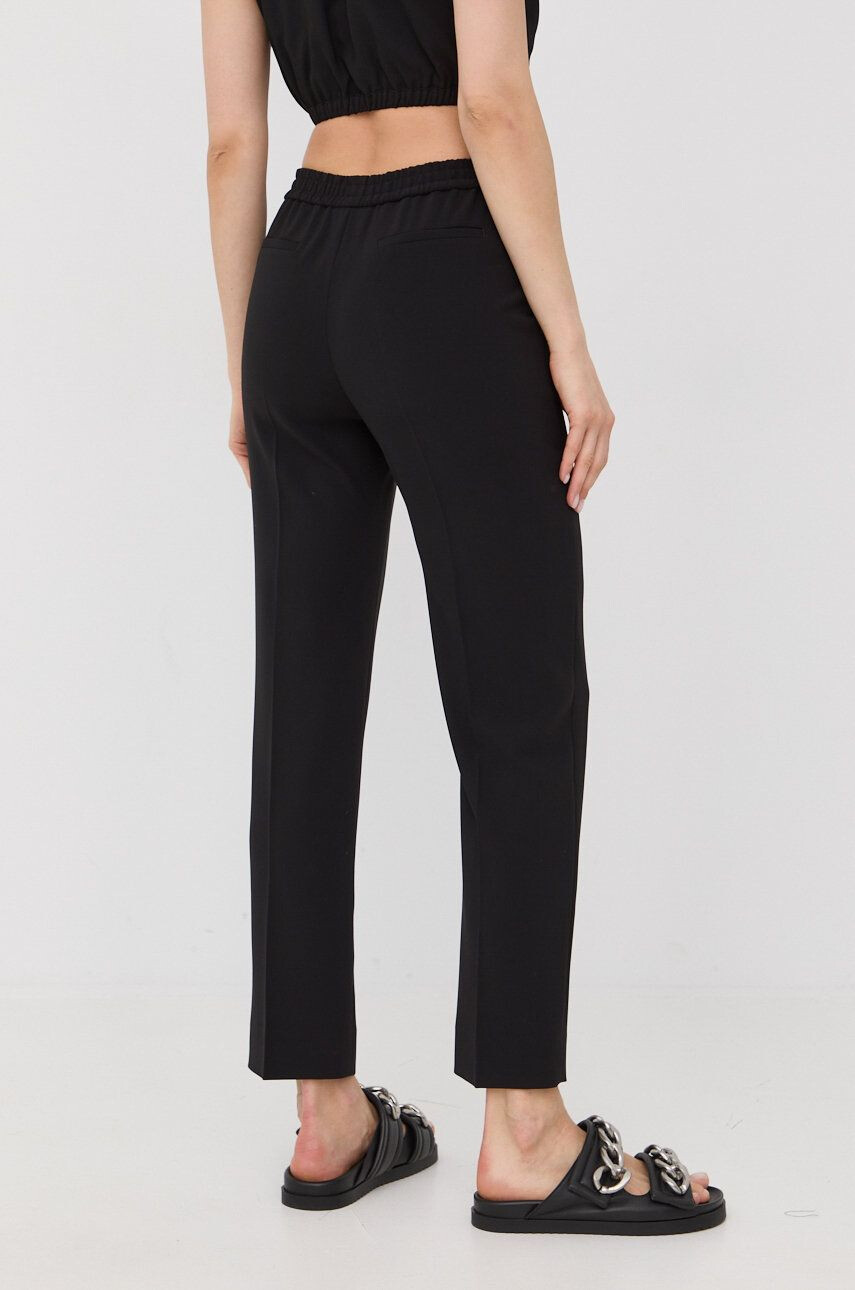 The Kooples pantaloni femei culoarea negru lat high waist - Pled.ro