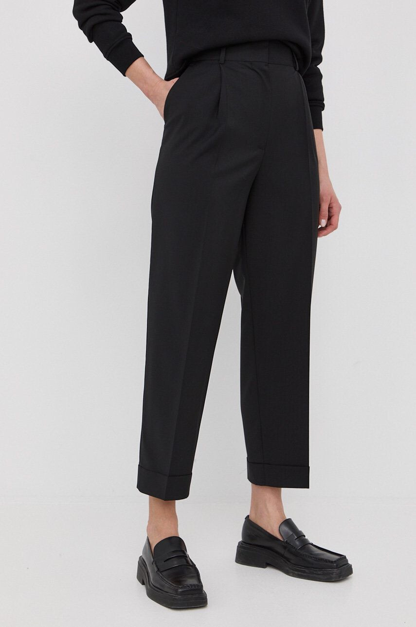 The Kooples pantaloni de lana - Pled.ro