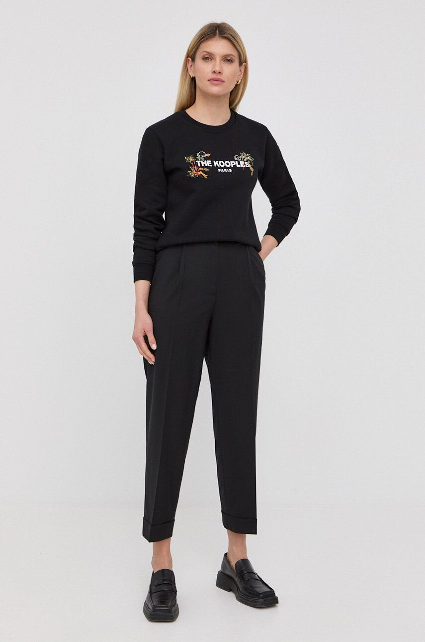 The Kooples pantaloni de lana - Pled.ro