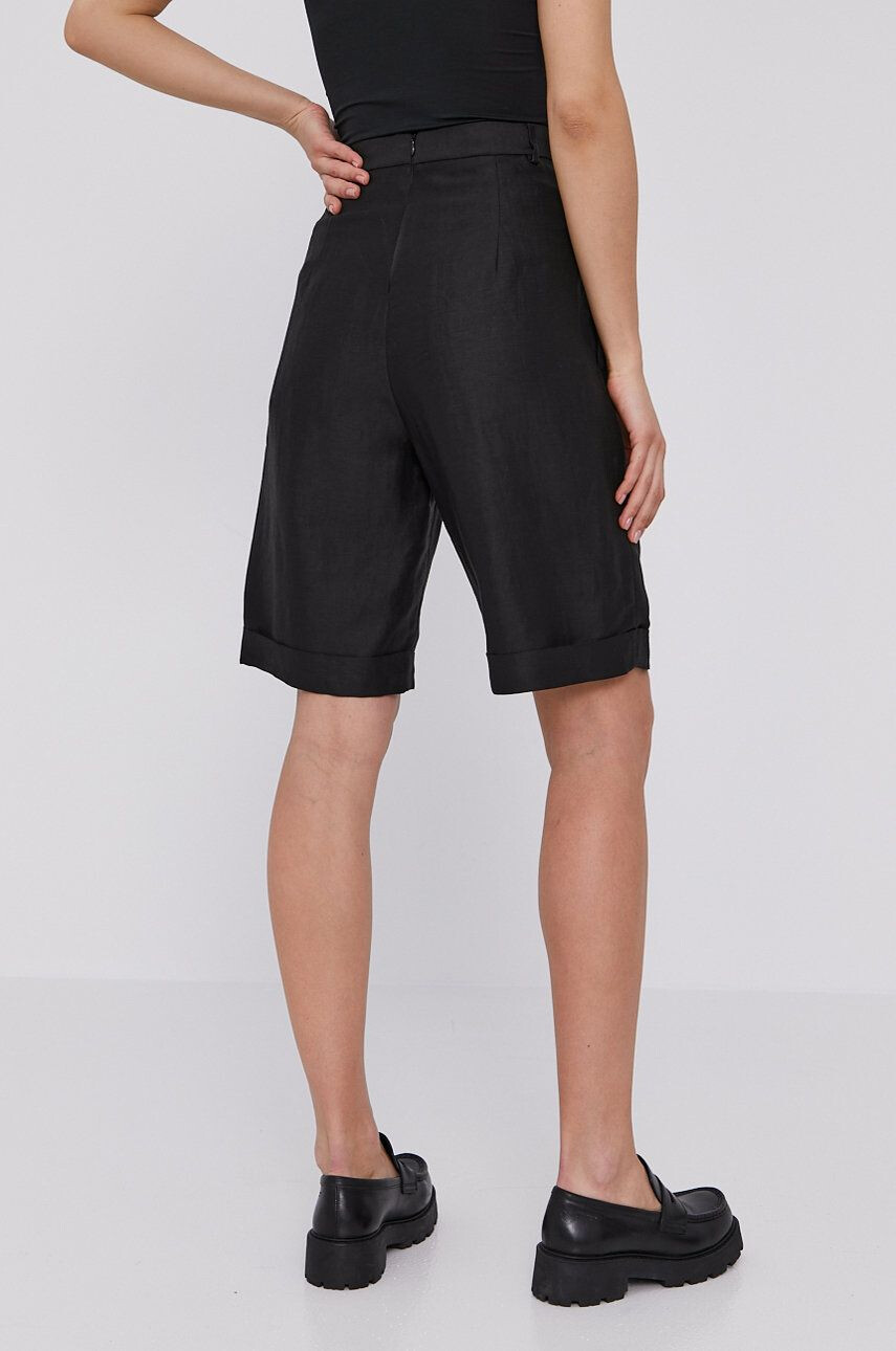 The Kooples pantaloni scurti femei culoarea bej modelator high waist - Pled.ro