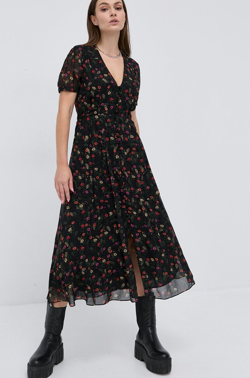 The Kooples Rochie midi evazata - Pled.ro