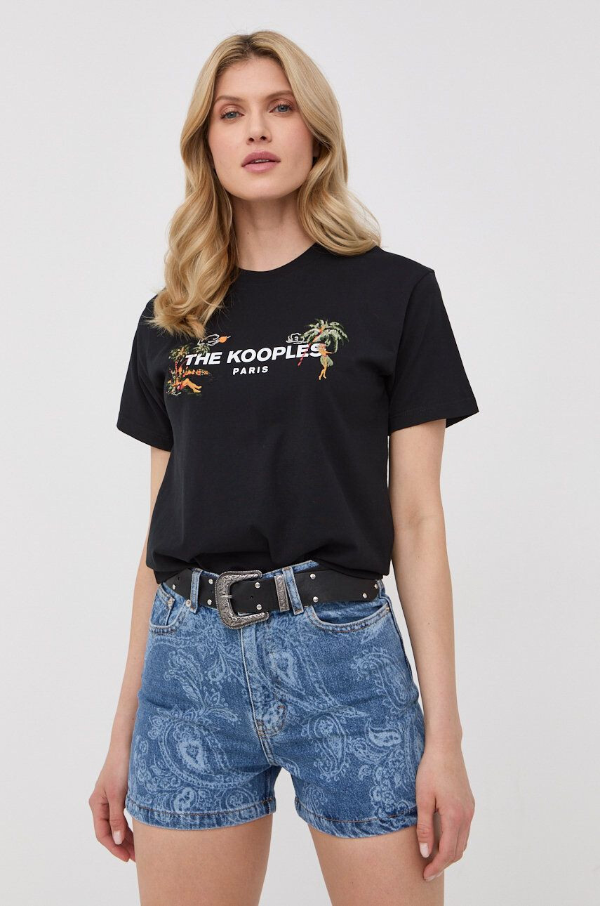 The Kooples tricou din bumbac - Pled.ro