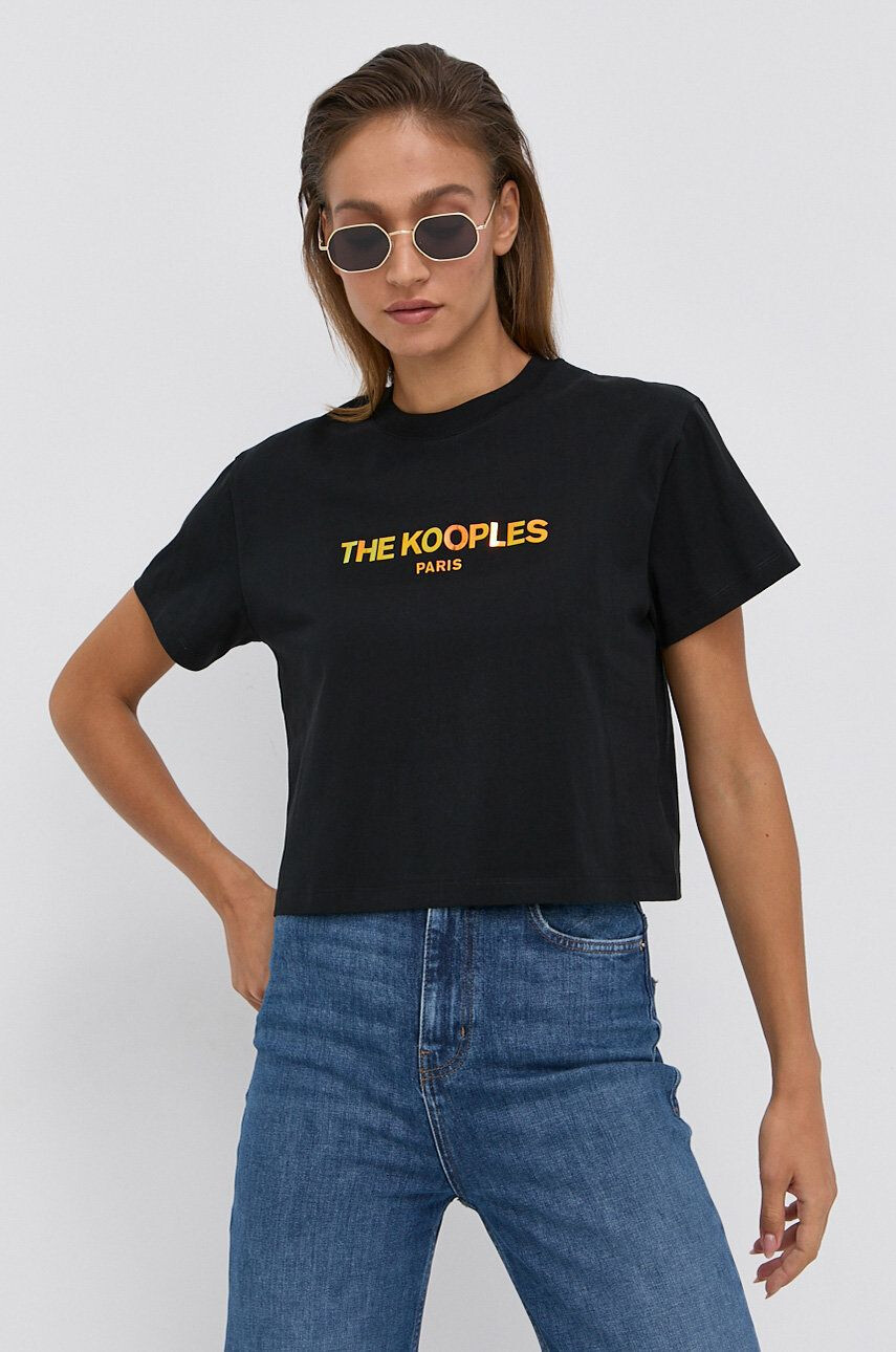 The Kooples Tricou din bumbac - Pled.ro