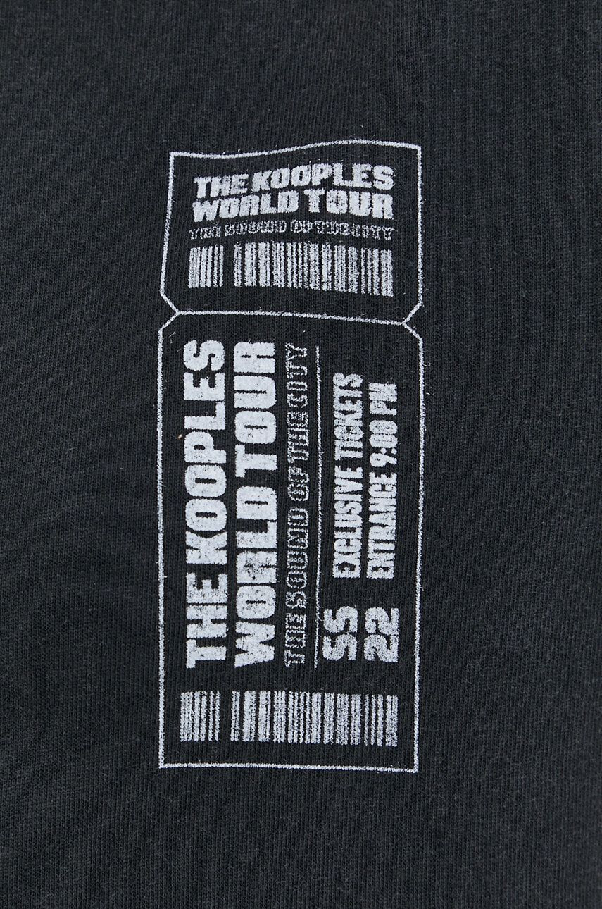 The Kooples Tricou din bumbac culoarea gri - Pled.ro