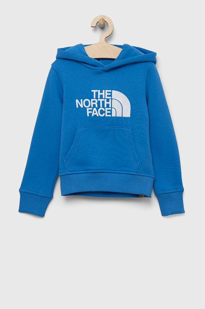 The North Face bluza copii cu glugă cu imprimeu - Pled.ro