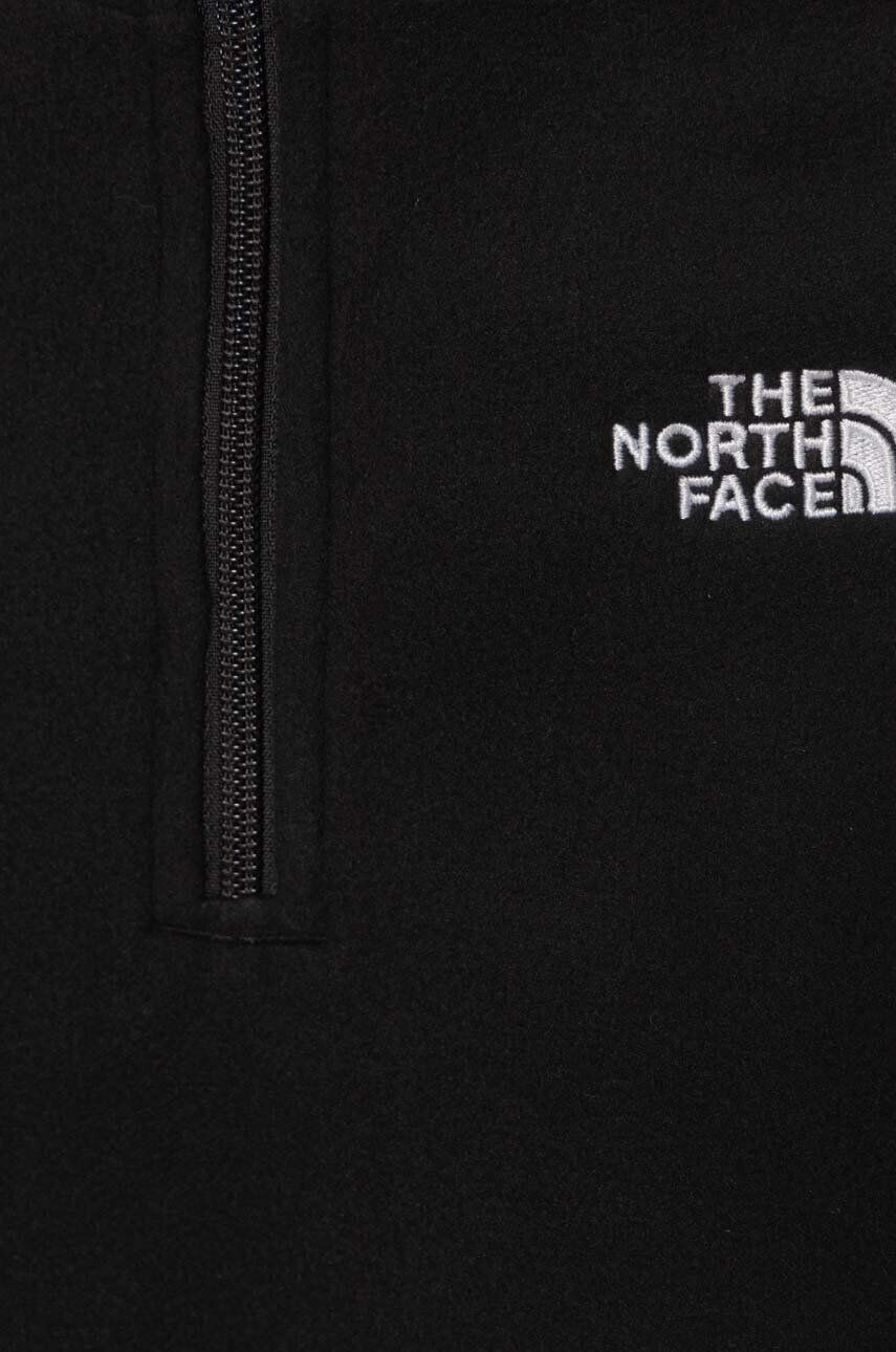 The North Face bluza copii GLACIER FLEECE 1/4 ZIP culoarea negru cu imprimeu - Pled.ro