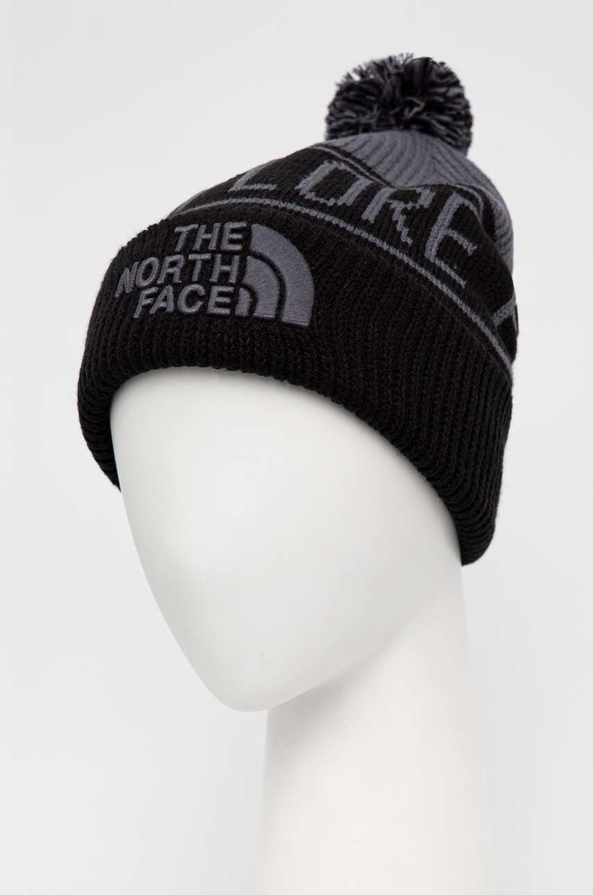 The North Face caciula culoarea negru din tricot gros - Pled.ro