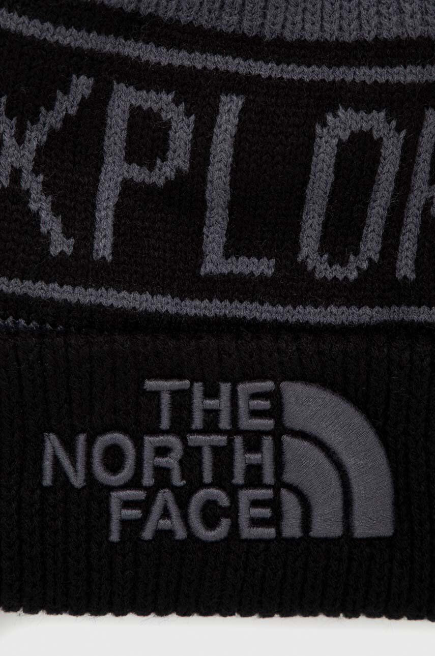 The North Face caciula culoarea negru din tricot gros - Pled.ro