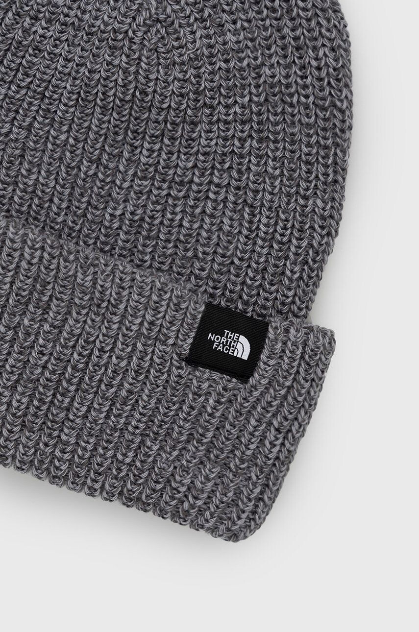 The North Face Căciulă culoarea gri din tricot gros - Pled.ro