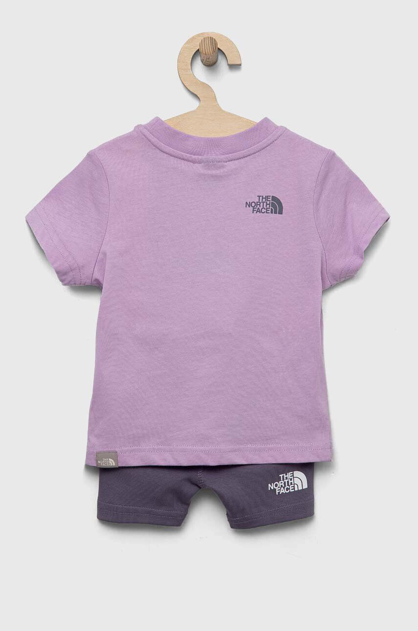 The North Face compleu copii culoarea violet - Pled.ro