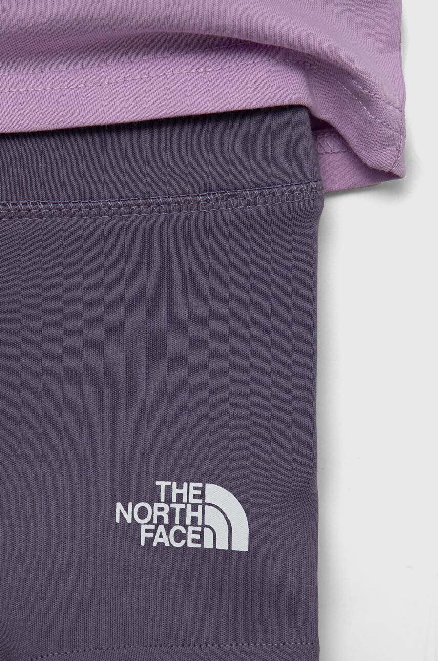 The North Face compleu copii culoarea violet - Pled.ro