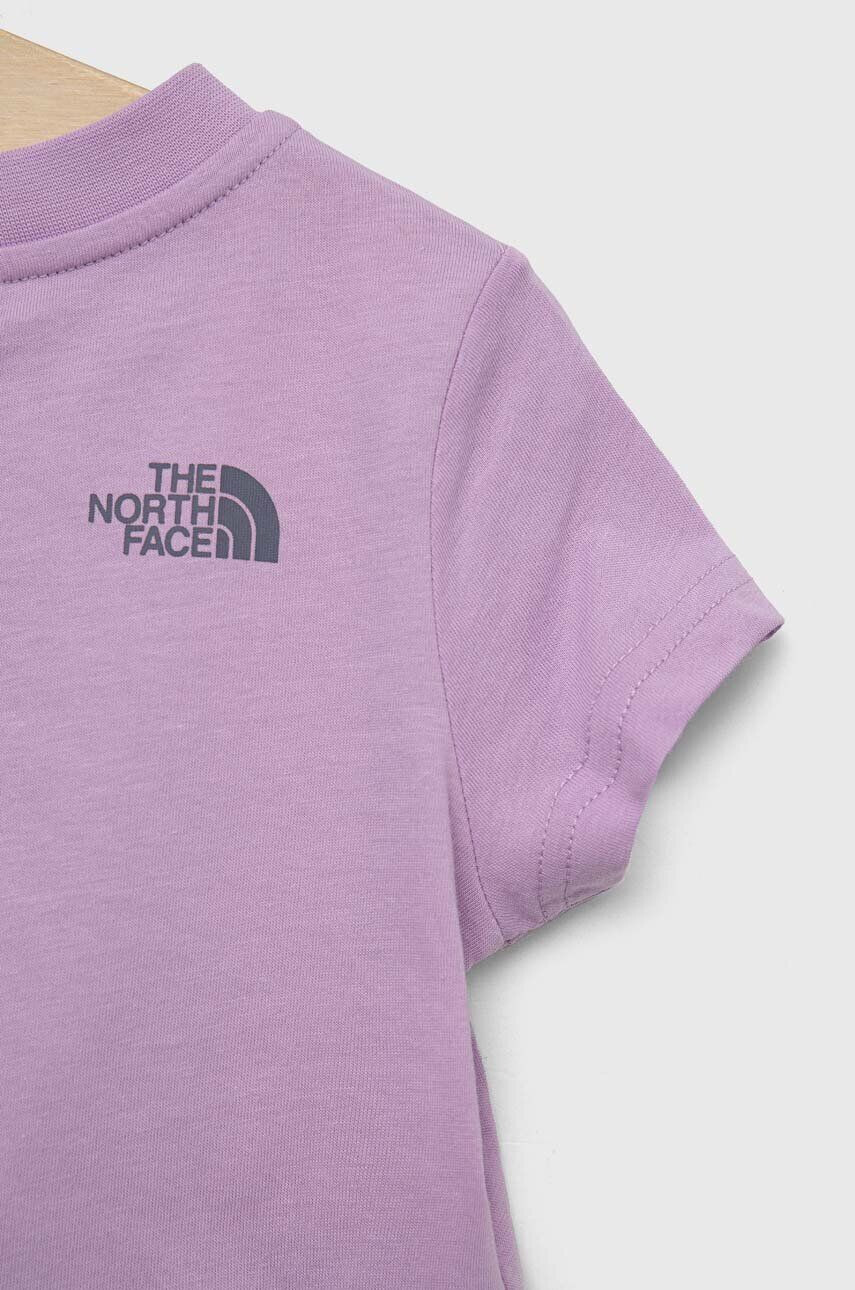 The North Face compleu copii culoarea violet - Pled.ro