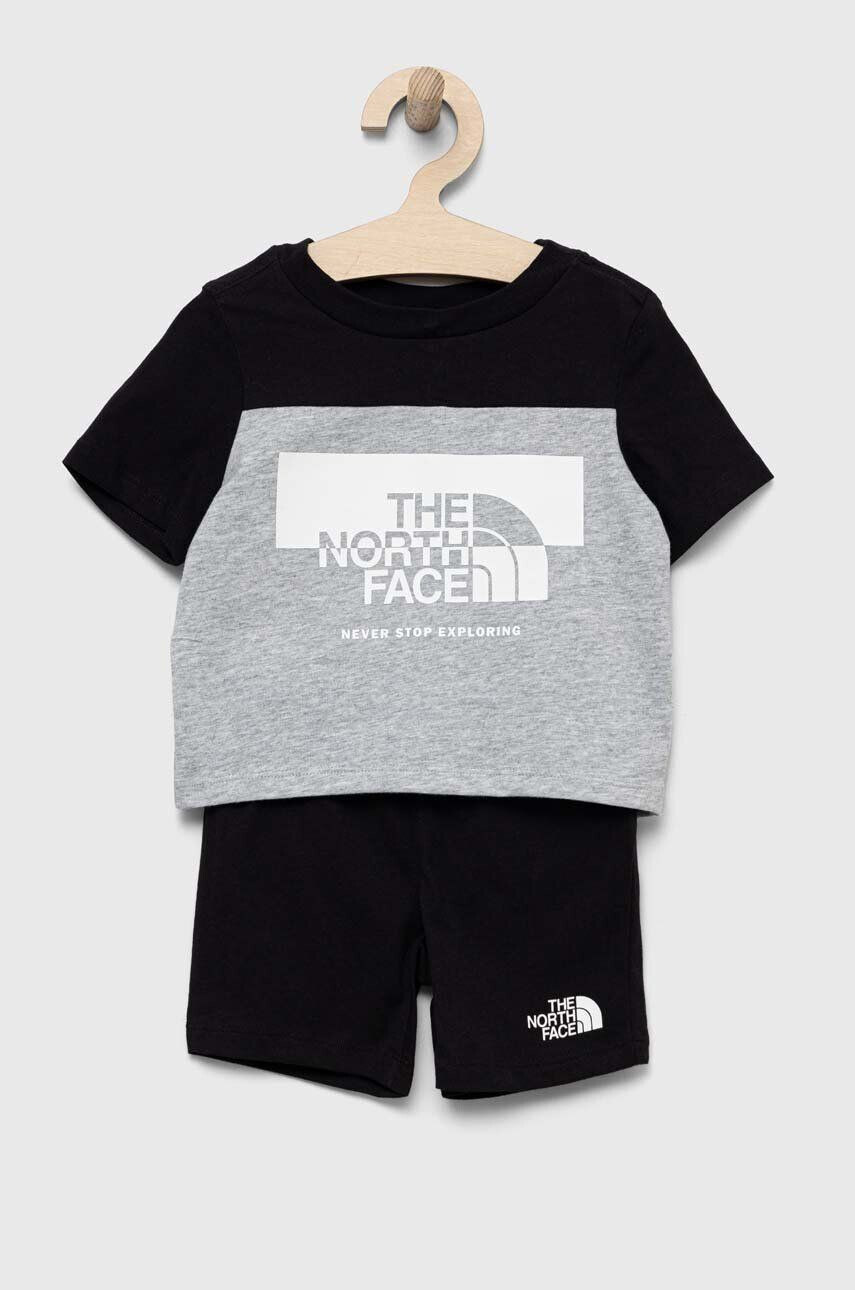 The North Face compleu copii culoarea gri - Pled.ro