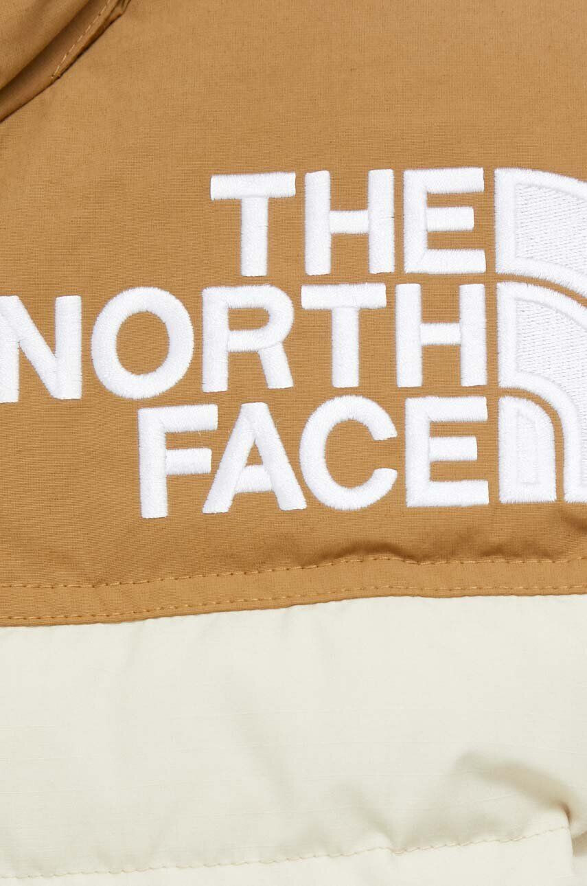 The North Face geaca de puf 92 LOW-FI HI-TEK NUPTSE JACKET femei culoarea bej de iarna - Pled.ro