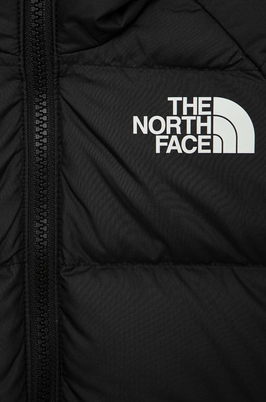 The North Face geaca de puf reversibila pentru copii culoarea negru - Pled.ro