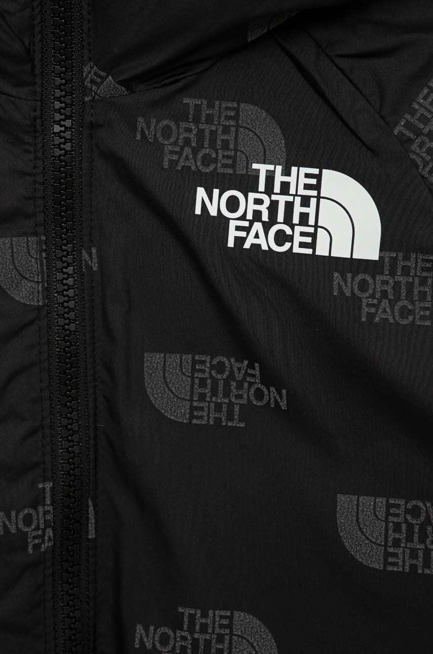 The North Face geaca de puf reversibila pentru copii culoarea negru - Pled.ro