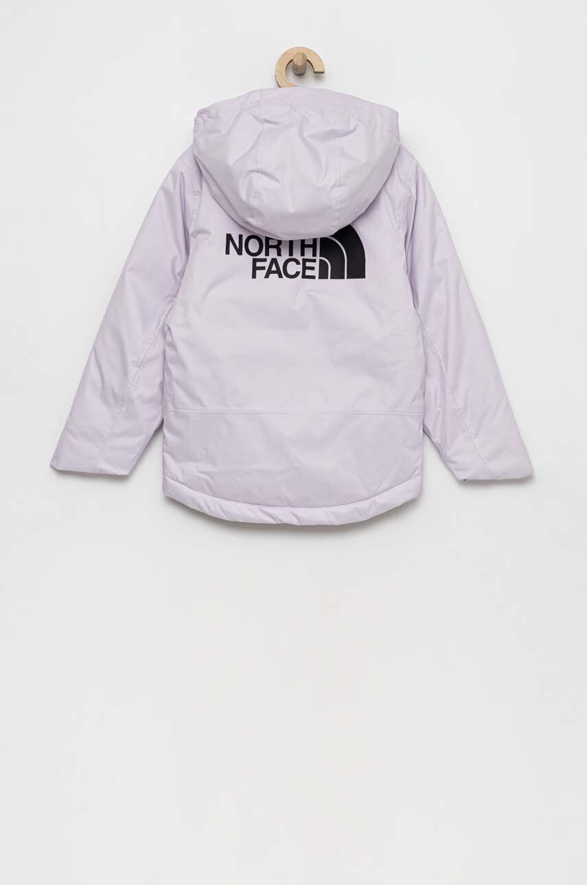 The North Face geaca de snowboard pentru copii culoarea violet - Pled.ro