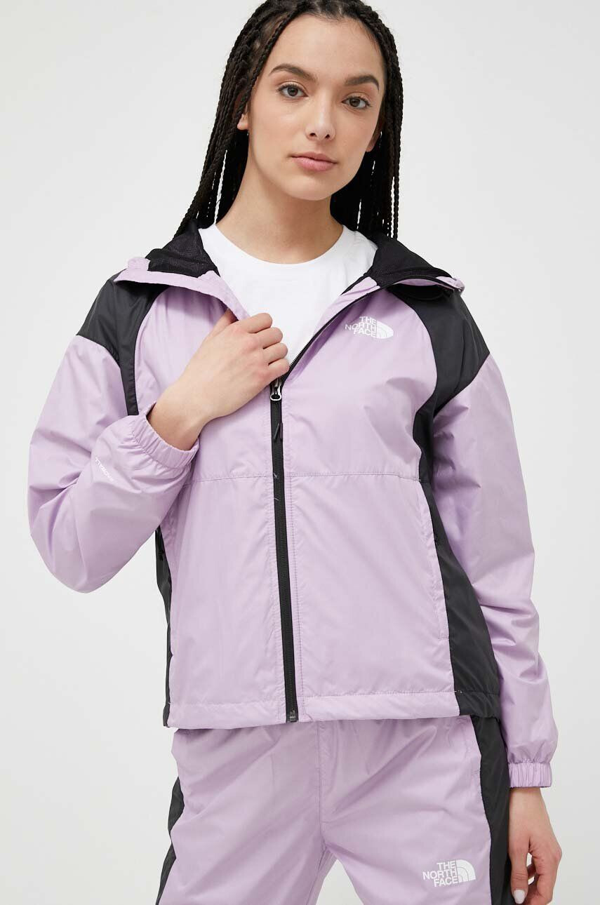 The North Face geaca HYDRENALINE JACKET 2000 femei culoarea violet de tranzitie - Pled.ro