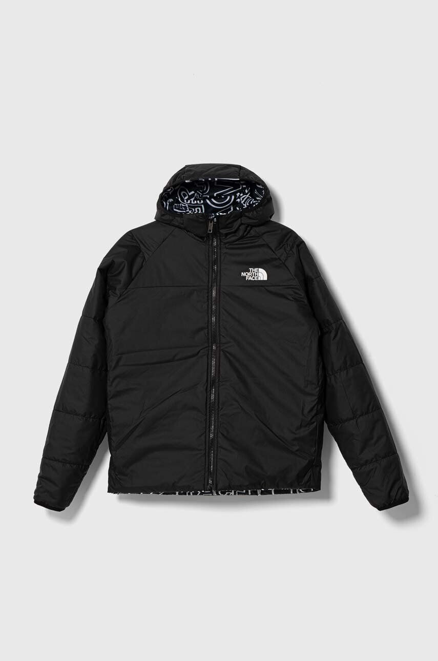 The North Face geaca reversibila pentru copii culoarea negru - Pled.ro