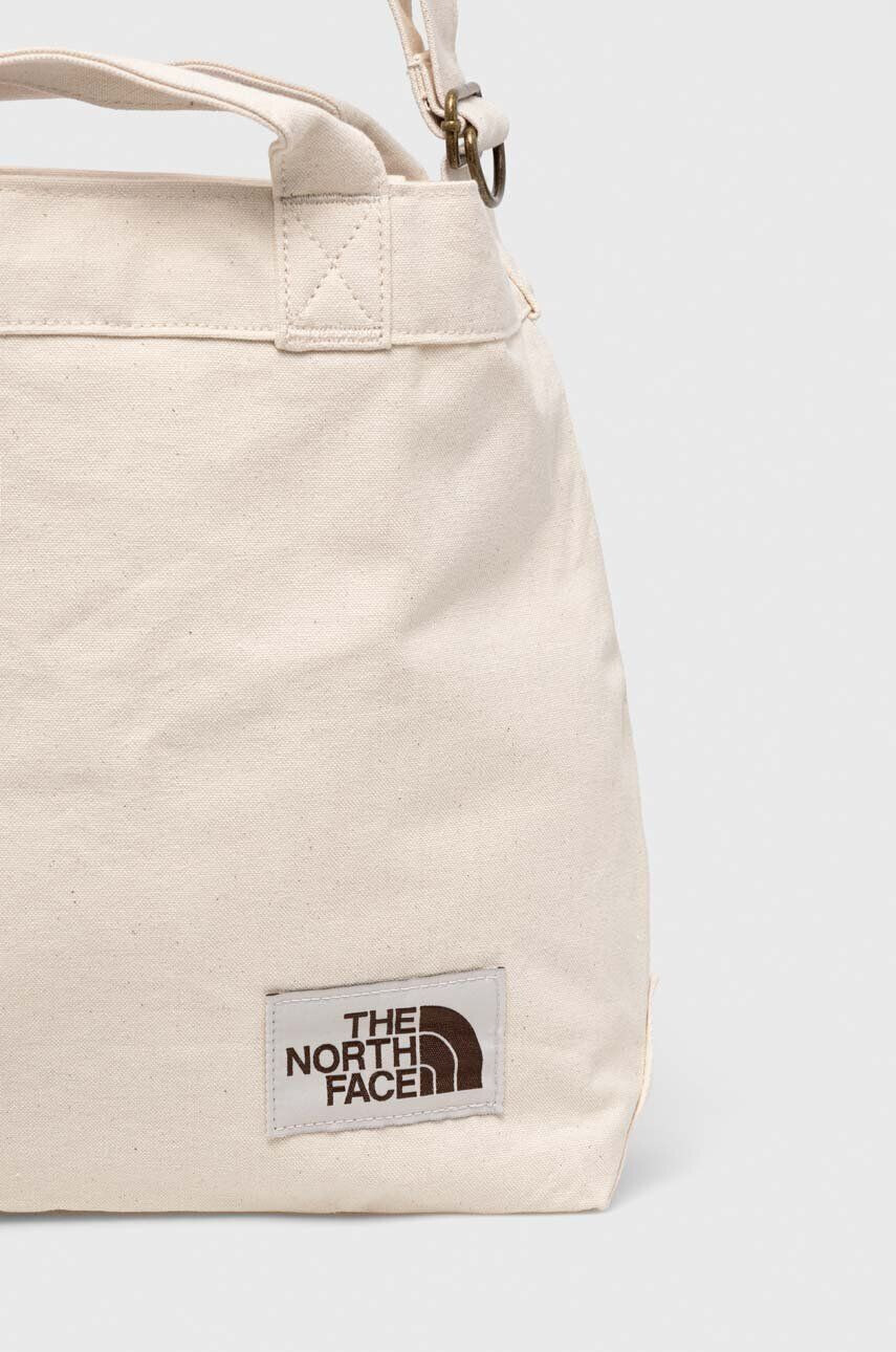 The North Face geanta de bumbac culoarea bej - Pled.ro