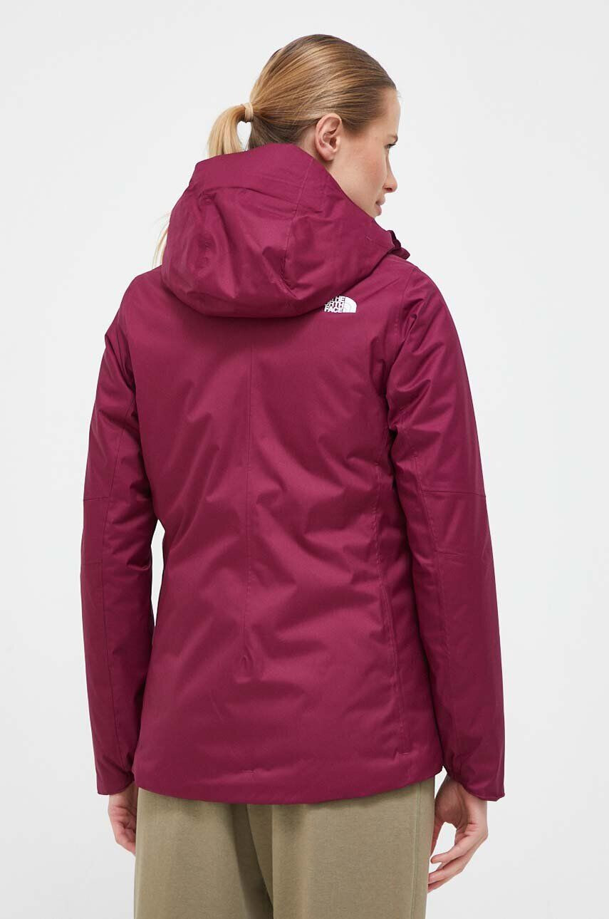 The North Face jacheta de exterior Quest culoarea bordo - Pled.ro