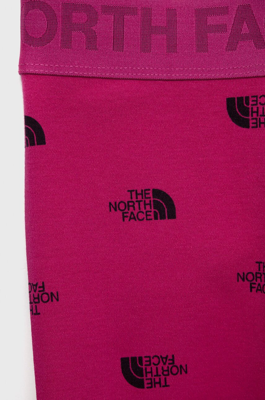 The North Face leggins copii culoarea negru cu imprimeu - Pled.ro