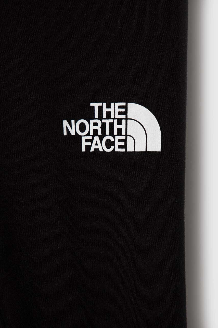 The North Face leggins copii GRAPHIC LEGGINGS culoarea negru cu imprimeu - Pled.ro