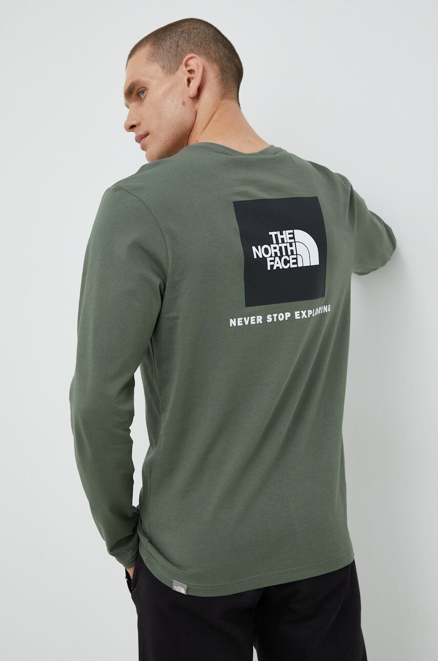 The North Face longsleeve din bumbac - Pled.ro