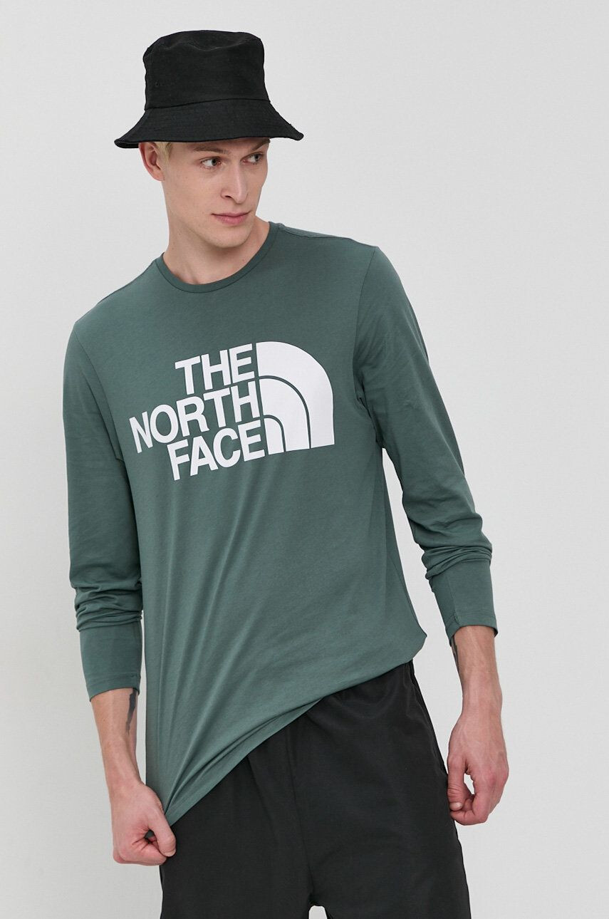 The North Face Longsleeve din bumbac - Pled.ro