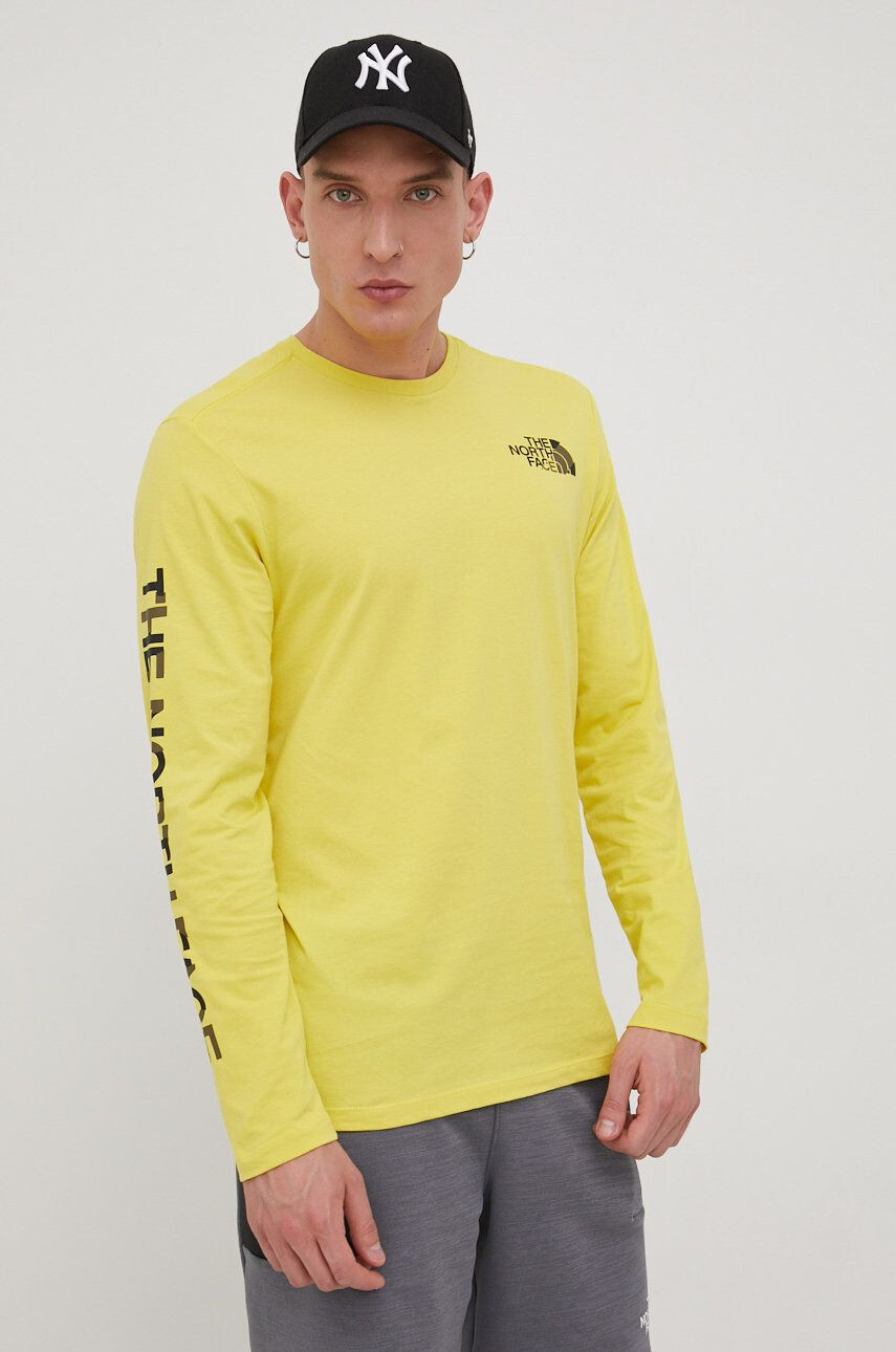 The North Face longsleeve din bumbac - Pled.ro