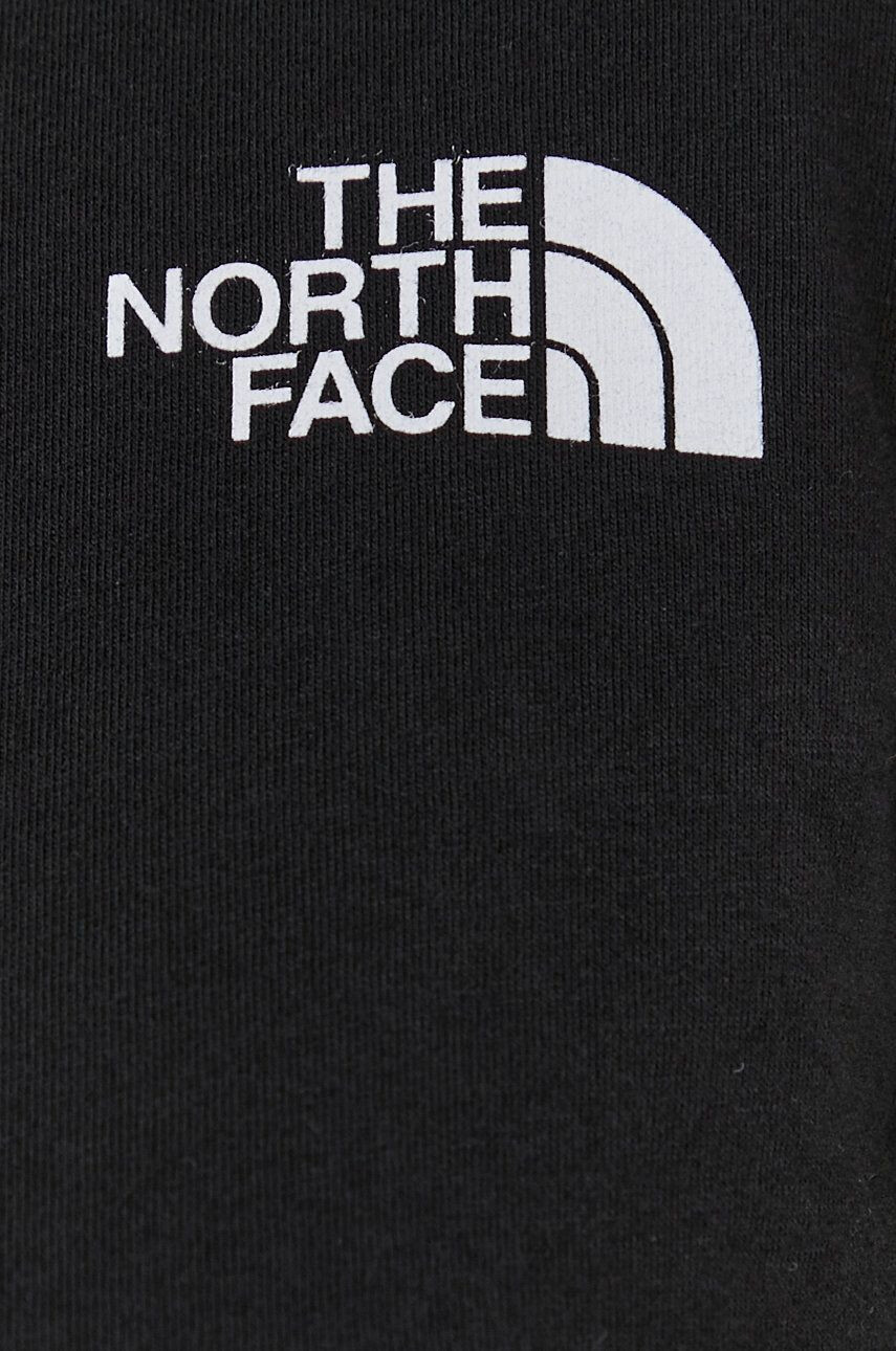 The North Face Longsleeve din bumbac culoarea negru - Pled.ro