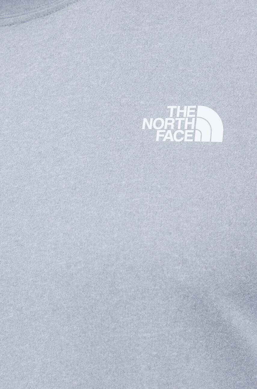 The North Face longsleeve sport Reaxion culoarea gri melanj - Pled.ro