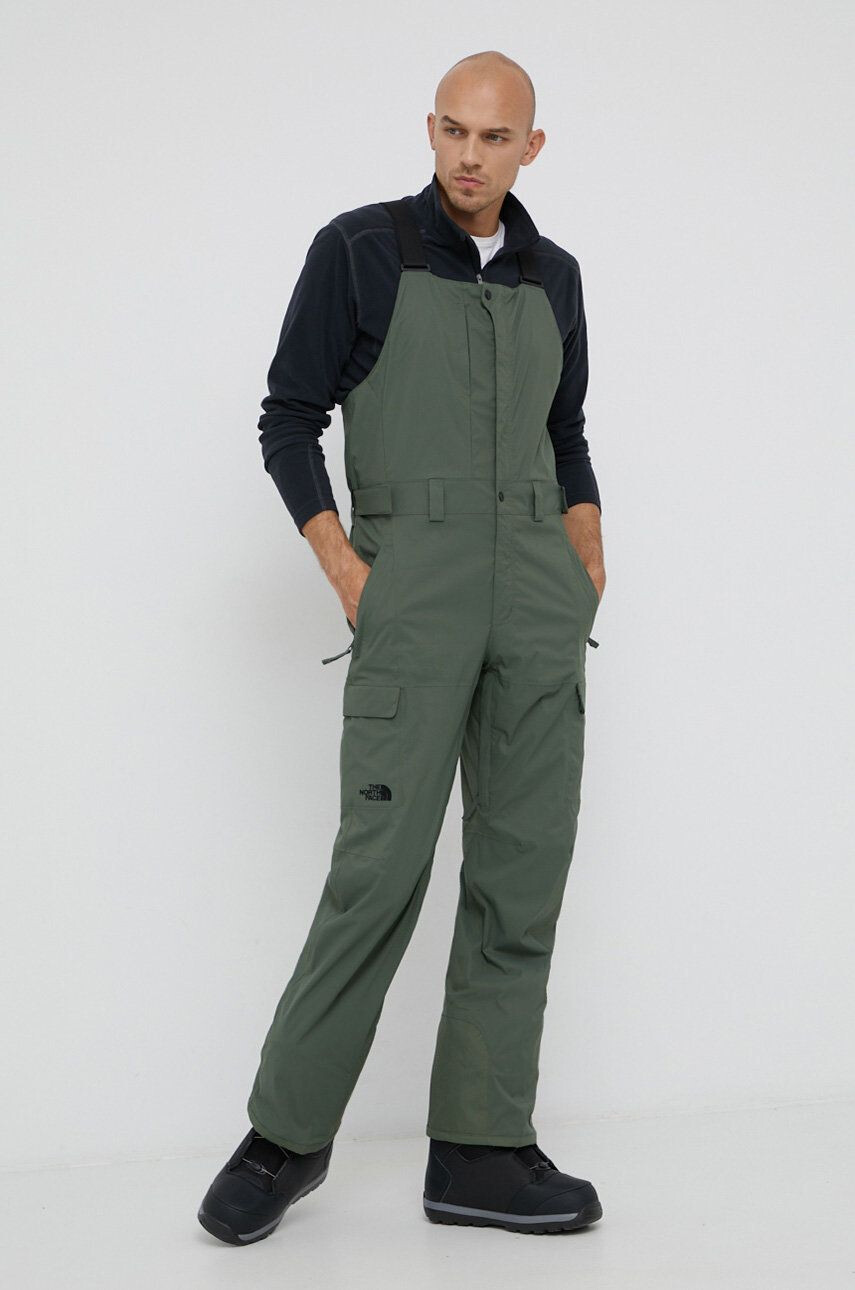 The North Face pantaloni femei culoarea verde drept high waist - Pled.ro