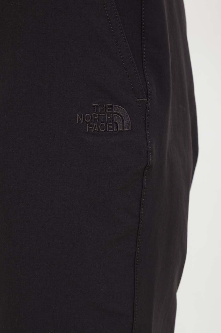 The North Face pantaloni femei culoarea negru mulata medium waist - Pled.ro