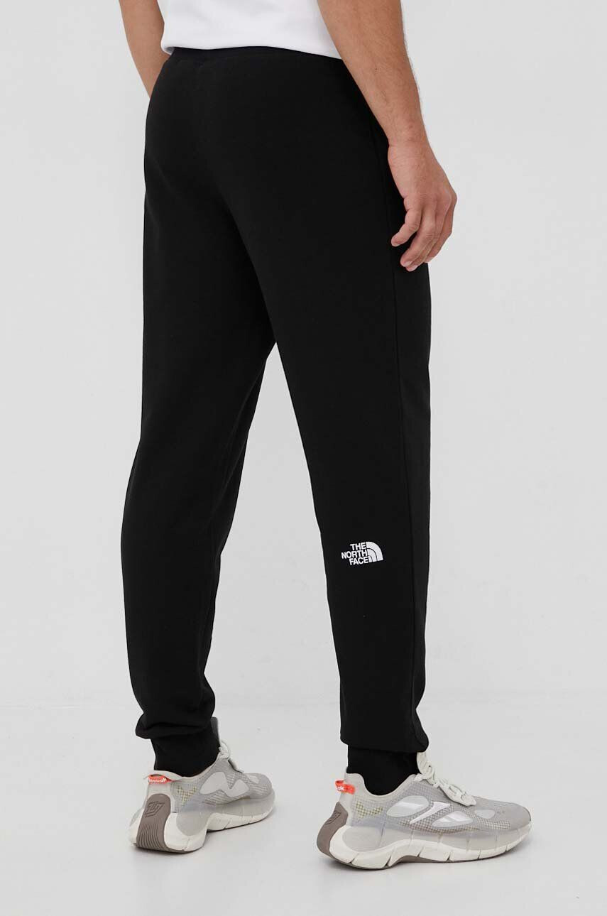 The North Face pantaloni de bumbac barbati culoarea negru cu imprimeu - Pled.ro