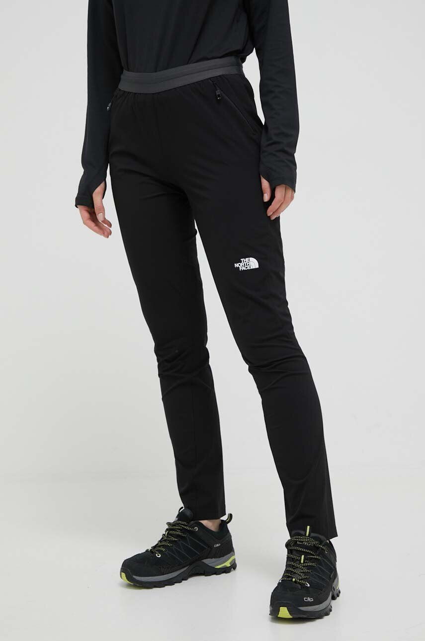 The North Face pantaloni de exterior Athletic Outdoor culoarea negru neted - Pled.ro