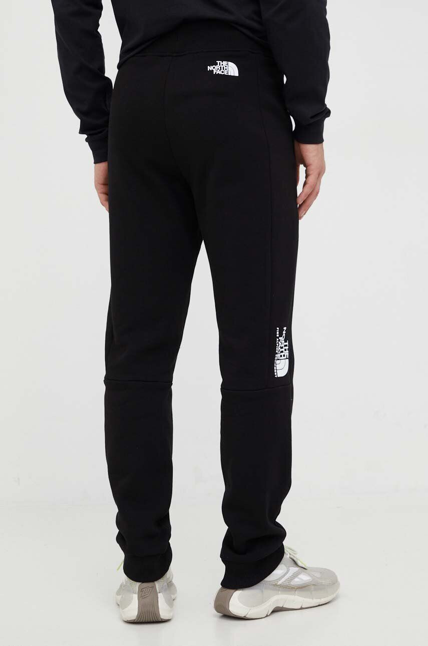 The North Face pantaloni de trening din bumbac culoarea negru cu imprimeu - Pled.ro