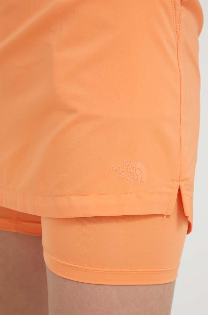 The North Face rochie sport Never Stop Wearing Adventure culoarea portocaliu mini drept - Pled.ro