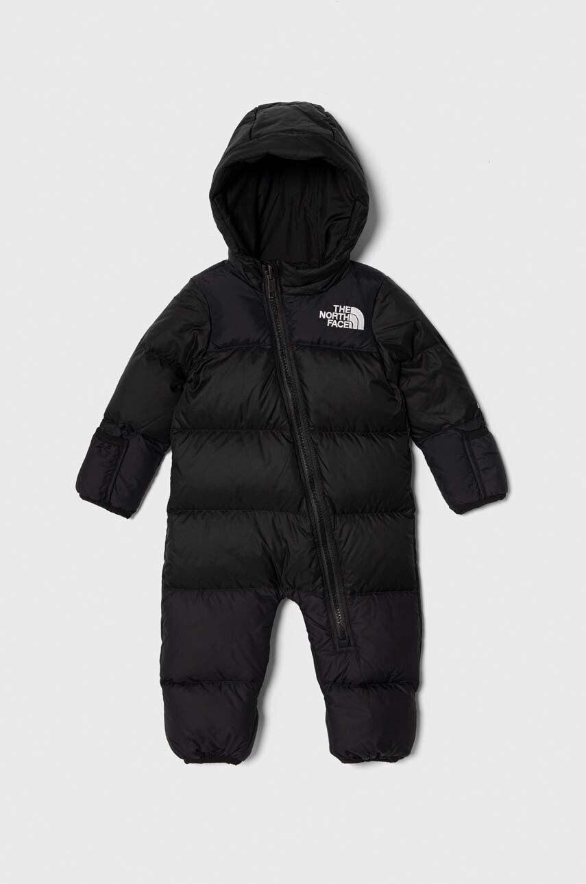 The North Face salopeta din puf pentru bebelusi BABY 1996 RETRO NUPTSE ONE PIECE culoarea negru - Pled.ro